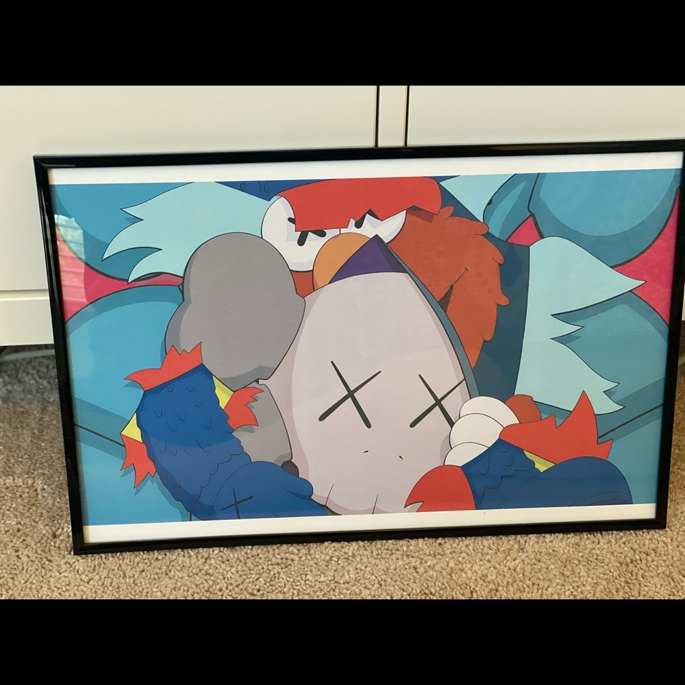 KAWS with Elmo and BFF